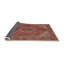 Tapis en laine rouge / beige-882989495