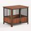 Cage pour chien en bois de noyer-992300471
