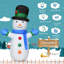 Bonhomme de neige de Noël gonflable