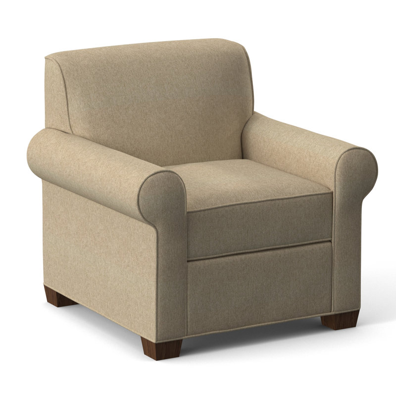 Finn Armchair, Dorset Taupe, Montana Walnut