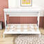 Lit simple escamotable en bois avec lattes