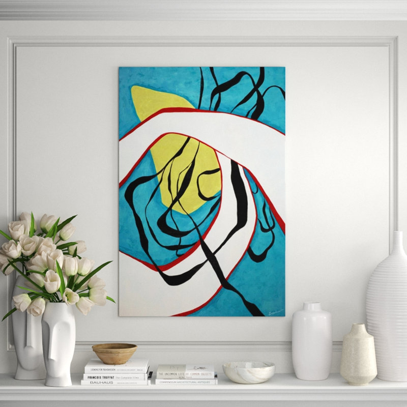 Blue Scene Painting by Jolene Goodwin, Plexi, 60" H x 40" W