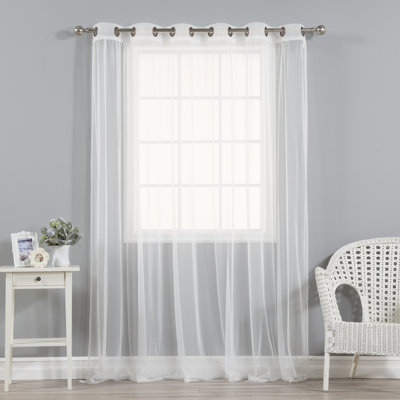 Elen Polyester Sheer Curtain Panel
