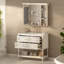 Meuble-lavabo simple 36 po avec comptoir en céramique H 36 po x H 29 po-1249180312