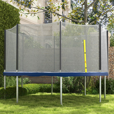Soozier 70.75'' Plastic Replacement Safety Net Compatible With 14' Round Trampoline