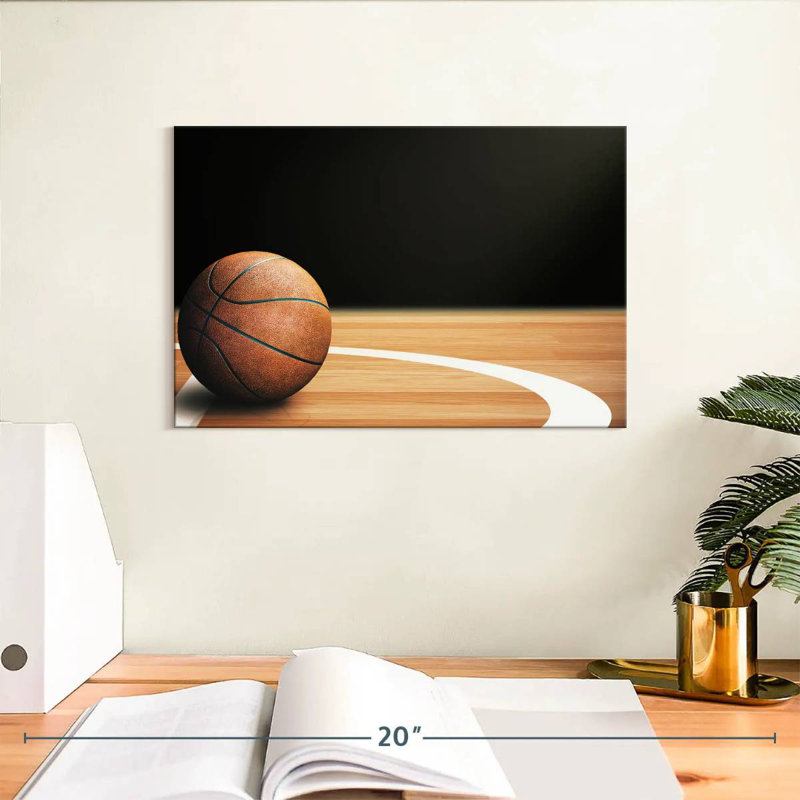  «Basketball Court Ball, H 8 po x l 12 po