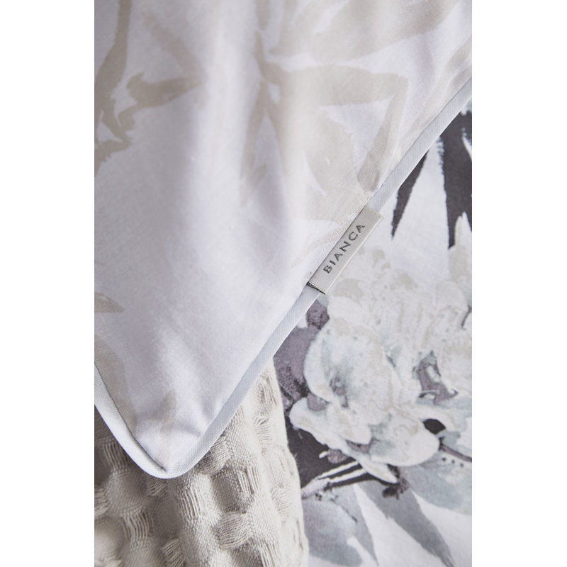 White/Grey, Single - 1 Standard Pillowcase