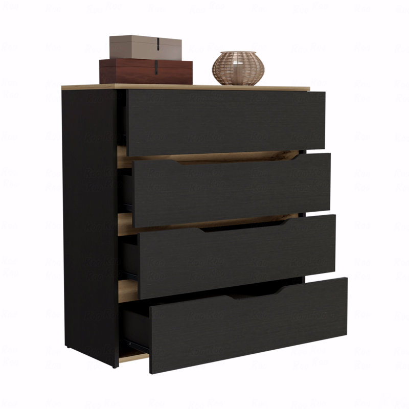 Commode, plateau supérieur, quatre tiroirs