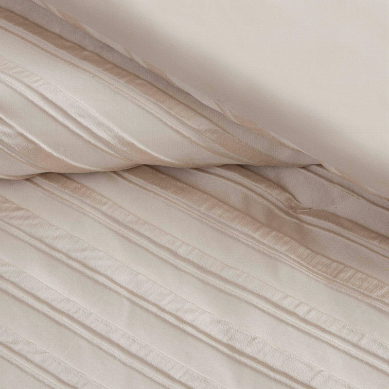 Ensemble d'édredon 7 pièces, Beige, Grand édredon et 6 pièces supplémentaires