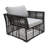 Graphite Wicker Outdoor Lounge Chair with Cushions-27356177