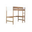 Lit mezzanine simple avec bureau et tête de lit élégante - matériaux élégants de qualité supérieure