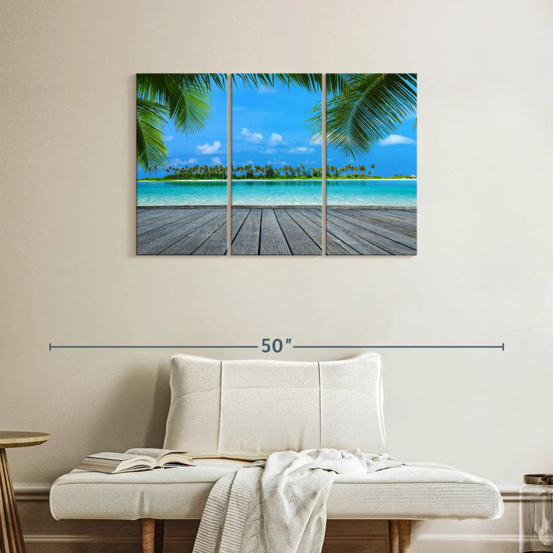 Gillard Maldives Tropical Landscape, 24" H x 38" W