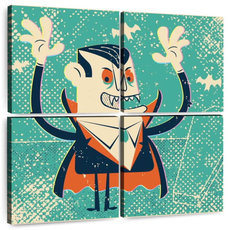 Caricature d'un vampire Kelan, H 26 po x l 26 po