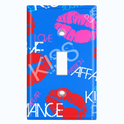 Patterned 1 - Gang Toggle Light Switch Standard Wall Plate