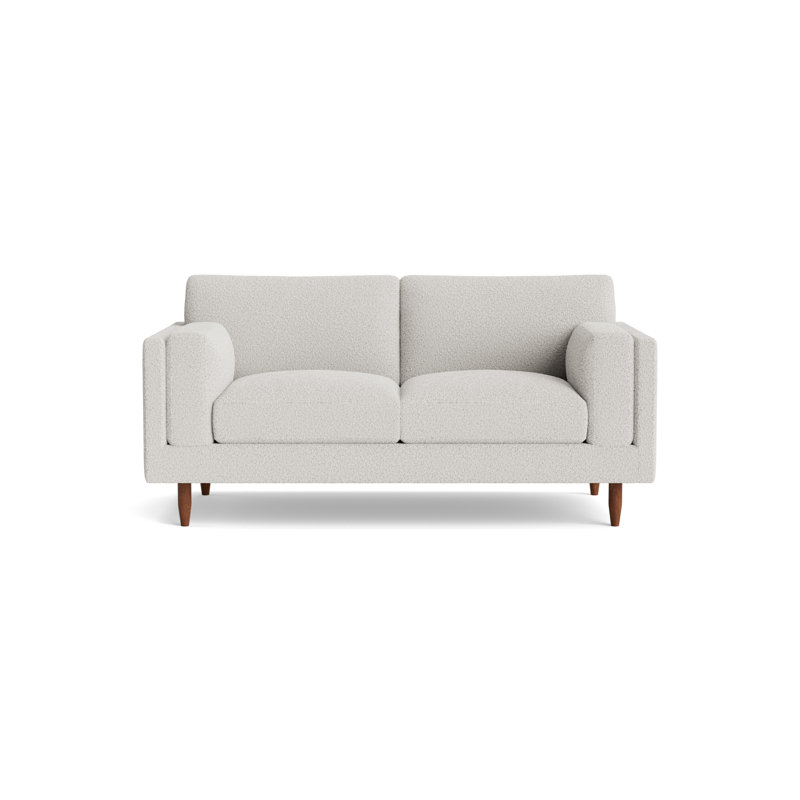 Skinny Fat Loveseat (70"), Performance Velvet - Denim, 70" W
