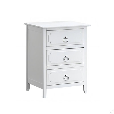 Classic  3 Drawer Nightstand