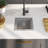 vidaXL Kitchen Sink with Strainer, Stainless Steel Top-Mount Sink, Fast Drainage, Anti-Corrosion-85501587-85501588