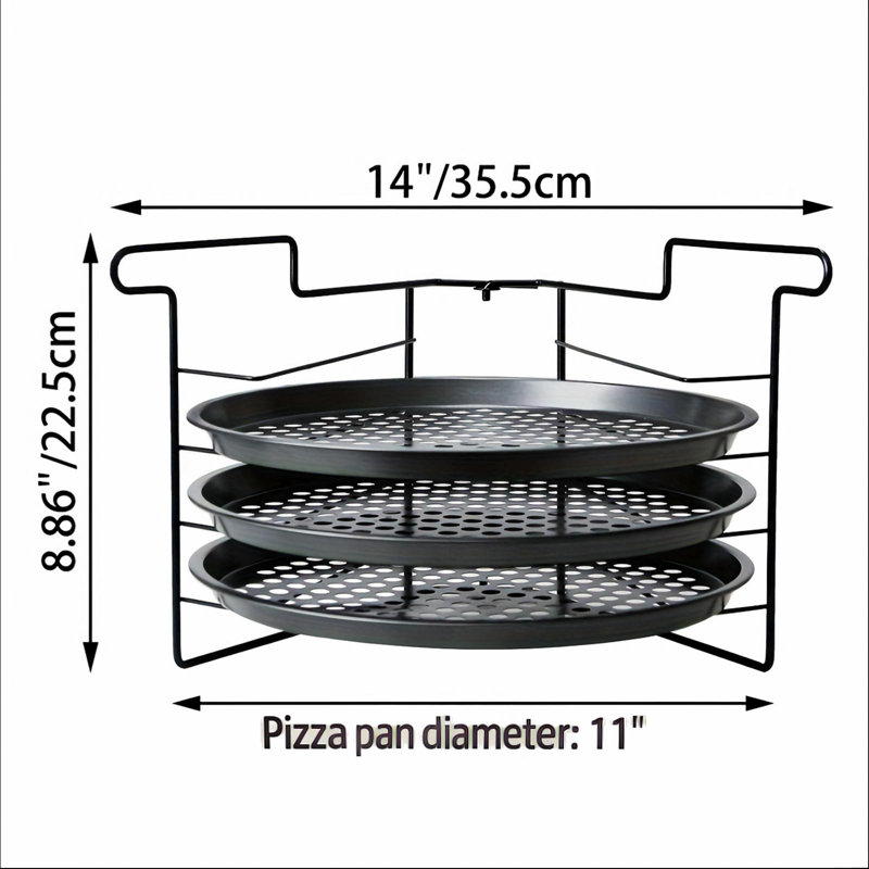 HONGKONGDISHUELECTRONICTECITED Pizza Baking Pan Metal 31.5cm Pizza Pan