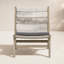 Julian Outdoor Teak Armless Lounge Chair-88587354-88587355