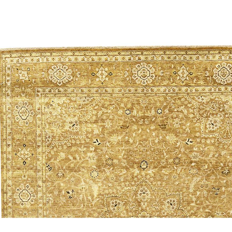 High-Quality Hand-Knotted Brown Area Rug