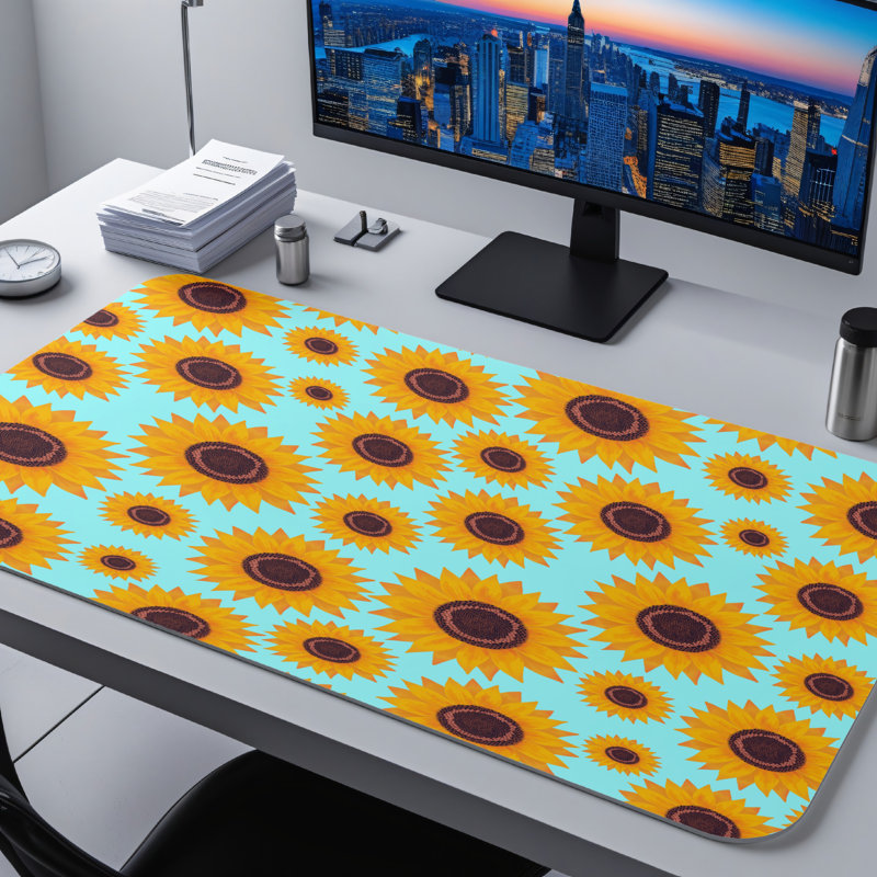 Polyester Desk Pad, 14.4x12.1
