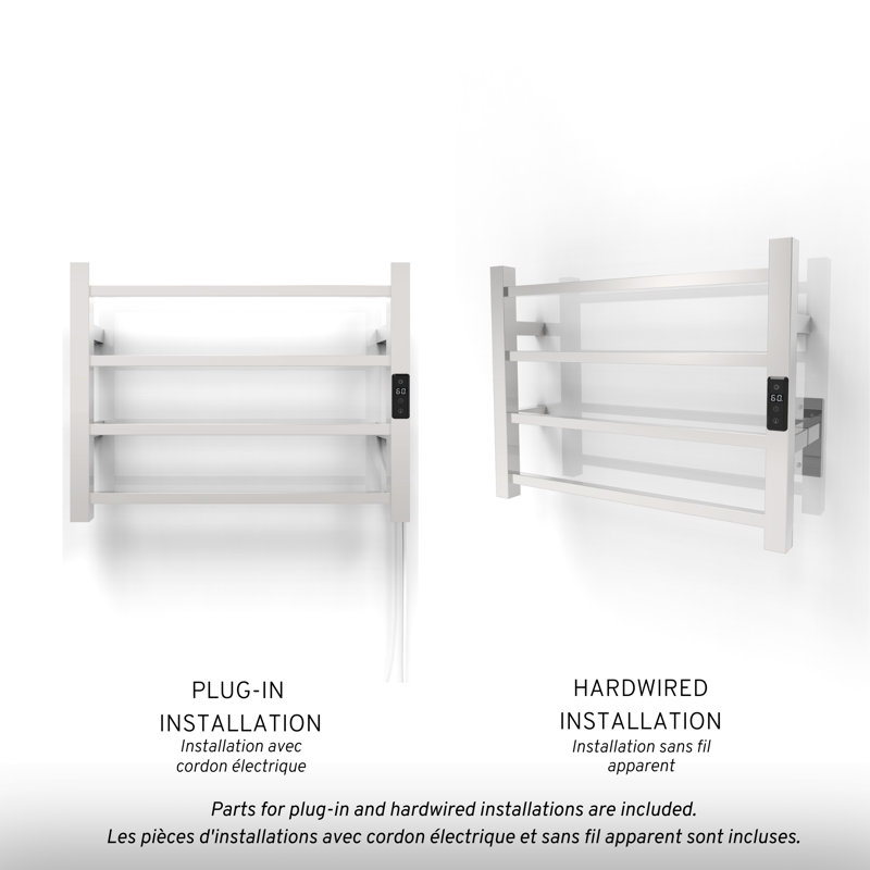 Kony wall-mounted towel warmer, Chrome