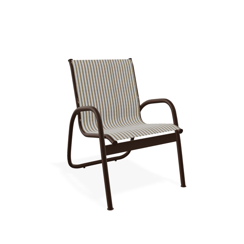 Fauteuil de patio Gardenella, Kona texturé, Brun clair