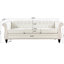 Accoudoirs roulés blancs, longueur 82,18 po, 3 places, revêtement en cuir Pu, rembourrage en mousse, structure en bois massif avec contreplaqué, canapé à 3 pieds en bouleau, extérieur, boucles à tirage profond décalées, uniformément supportées, couche de peinture-981384850