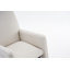 Chaise berçante en coton et lin avec repose-pieds réglable-93807017