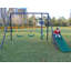 3 In 1 Swing Set With Belt Swing, Slide, Glider For Backyard