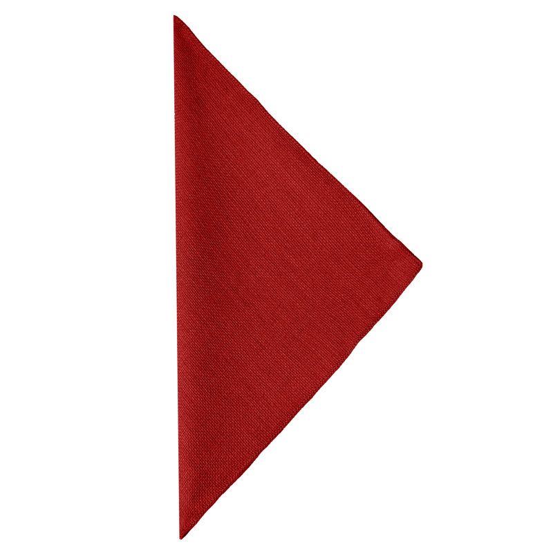 Aizhan Polyester Square Napkin, Holiday Red, 10" x 10"
