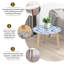 Ensemble de 2 tables basses gigognes Triangle