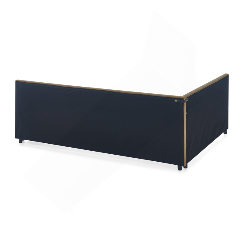 Upholstered Tufted Bed Frame, Sofa Bed Frame With Comfortable Backrest And Armrests, Bed For Bedroom, Living Room,Velvet