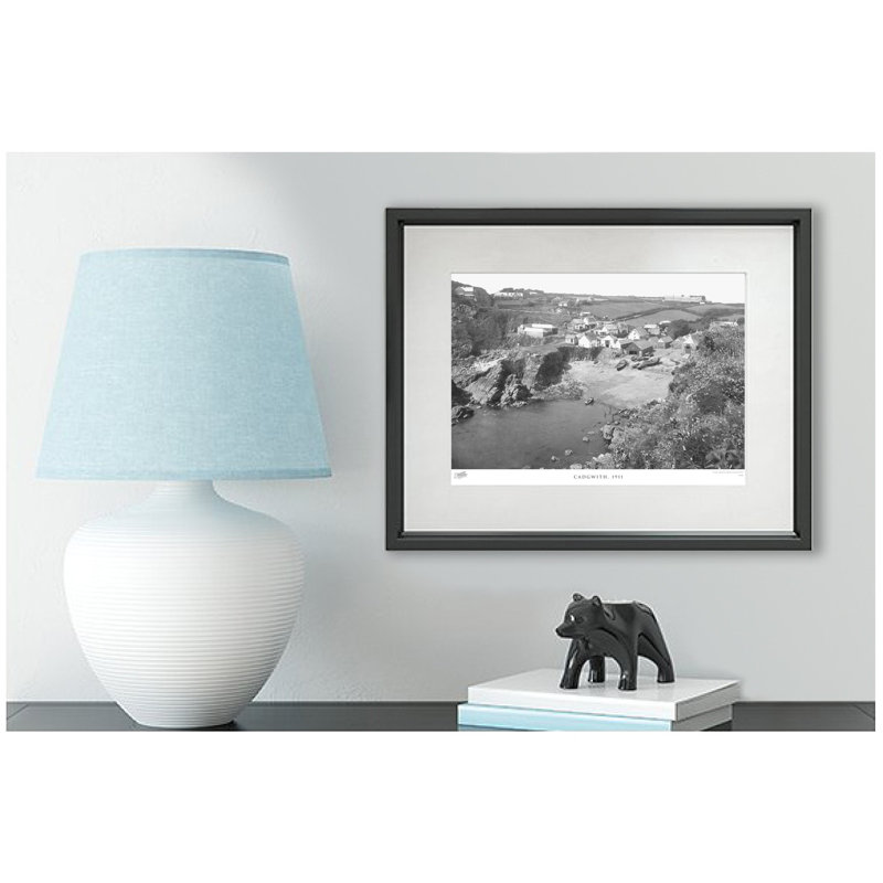 Cadgwith, 1911 - Single Picture Frame Print on Wood, 45cm H x 60cm W x 2.3cm D