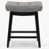 PU Leather Gray Seat / Black Frame