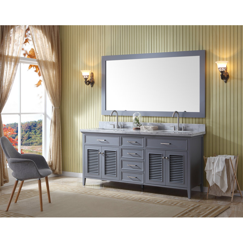 Kensington 73'' W Double Vanity, Gray