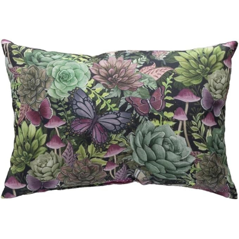 Coussin décoratif manuel 18 po x 13 po manuel Woodworkers & Weavers, Vert / rose / mauve