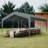 12’ X 20’ Heavy-Duty Dark Gray Carport With Galvanized Steel Frame
