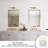 2-Light 24''W Dimmable LED Gold Wrought Iron 3000K/4000K/5000K 3CCT Adjustable Vanity Light-333892516-303874668