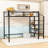 Twin Size Metal Loft Bed With Integrated Storage And Contemporary Design-528791384