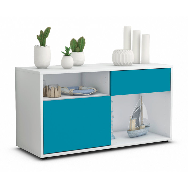 Elmer 1 - Drawer Chest of Drawers, White/Dark blue