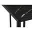 Table d'appoint contemporaine pour chambre à coucher - plateau en stratifié d'aspect marbre noir et structure en métal, base de console moderne à angle étroit, style