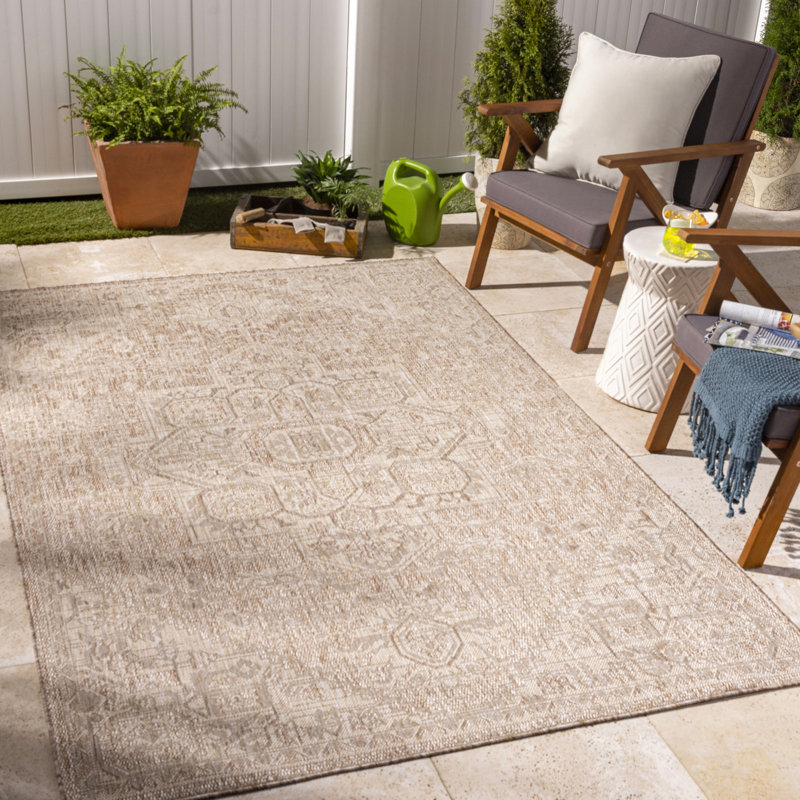 Bentyn Traditional Indoor/Outdoor Jute-Look Rug