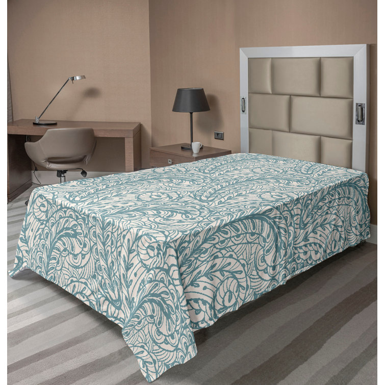 Ambesonne, drap plat floral pivoines, art botanique printanier