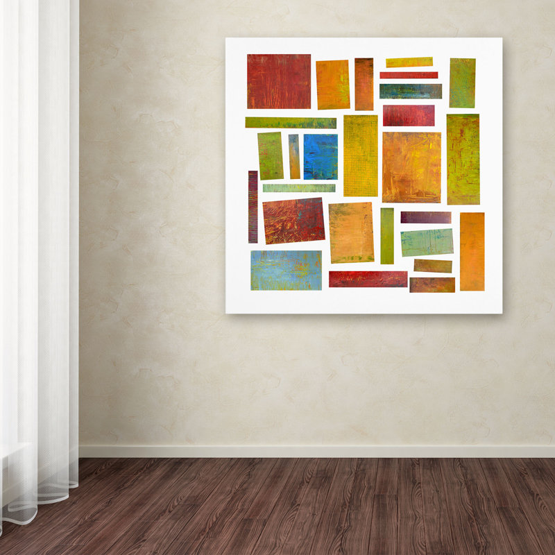 « building blocks two » par michelle calkins, impression sur toile tendue, H 35 po x l 35 po x P 2 po