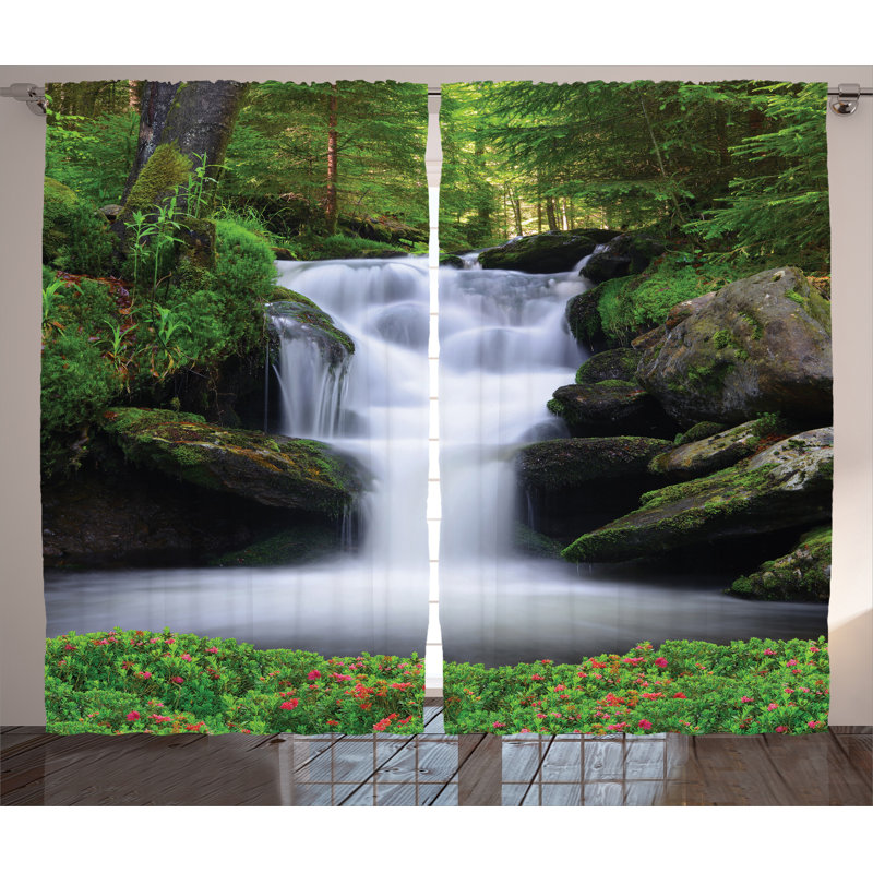 Semi Sheer Curtain Pair, 54" W x 63" L