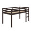 Lit mezzanine en bois avec échelle-426432098