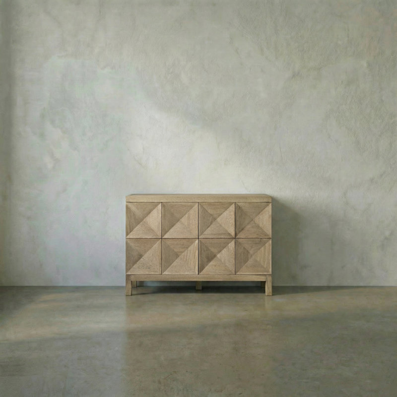 Quadrant 52'' W Solid Wood Sideboard, Washed Walnut