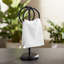Porte-serviettes en acier avec 2 anneaux de suspension pour comptoir de meuble-lavabo en acier-109362659