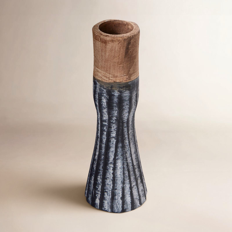 Whitehaven 4.5'' H Tabletop Candlestick, Gray
